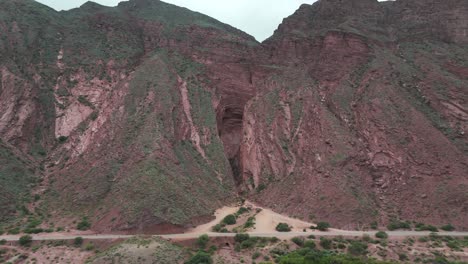 Garganta-del-Diablo-geological-formation,-cultural-heritage-of-indigenous-peoples-in-Calchaquíes-valley,-Salta,-Argentina