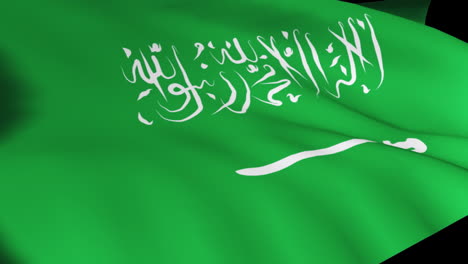 Saudi-arabische-Flagge-In-Hoher-Auflösung