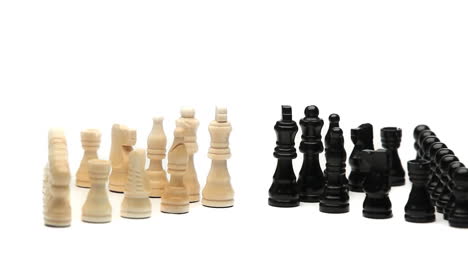 White-chess-pieces-in-front-of-black-chess-pieces-