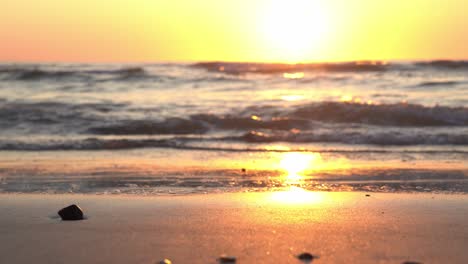 Slider-shot-of-sunset-over-the-Northern-Sea