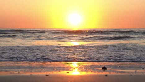 Slider-shot-of-sunset-over-the-Northern-Sea