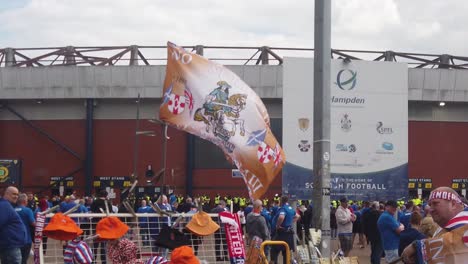 Eine-Flagge-Von-König-Wilhelm-Von-Orange-Bei-Den-Rangers-Und-Celtic-Spiel-Im-Hampden-Park