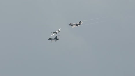 Closeup-Of-F35-And-F16-Flying-Behind-A-Turboprop-Slow-Motion