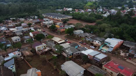 South-Brazil-Floods-2024---Drone-shot-of-aftermath-of-floods-in-Sao-Sebastiao-do-Cai-City---Rio-Grande-do-Sul