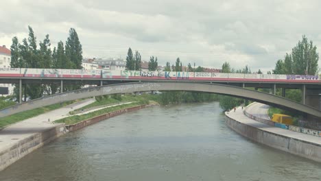 Tram-bridge-over-the-Danube-river-central-Vienna