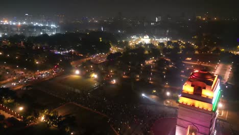 The-India-Gate-is-a-war-memorial-located-near-the-Kartavya-path-on-the-eastern-edge-of-the-"ceremonial-axis"-of-New-Delhi