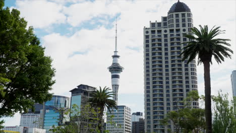 Skyline-Der-Stadt-Auckland,-CBD,-Neuseeland