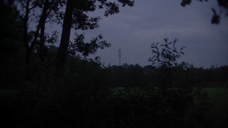 Shot-of-nature-landscape-when-it-gets-dark