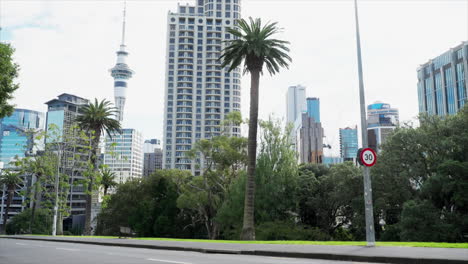 Skyline-Der-Stadt-Auckland,-CBD,-Neuseeland