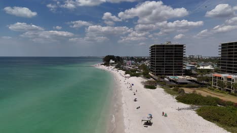 Beautiful-beach-drone-footage-St.-Petersburg,-Florida