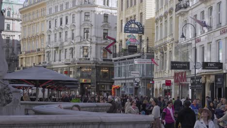 Calle-Graben-En-El-Centro-De-Viena.