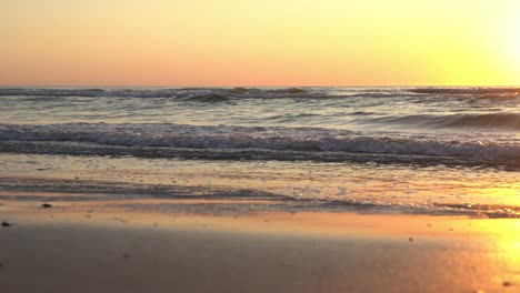 Slider-shot-of-sunset-over-the-Northern-Sea