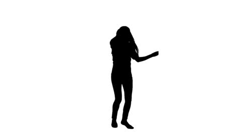 Silhouette-of-a-woman-dancing-alone
