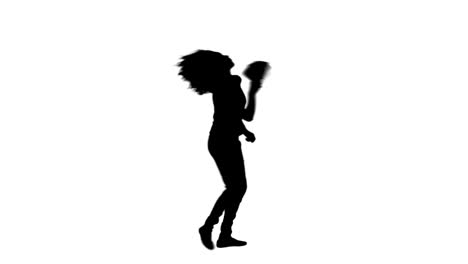 Silhouette-of-a-woman-holding-a-fan