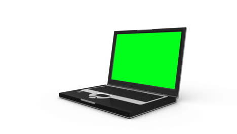 Laptop-slides-across-the-floor-and-opens-to-show-a-green-screen-before-another-laptop-appears