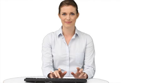 Woman-using-a-keyboard-