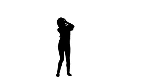 Silhouette-of-a-woman-dancing-actively