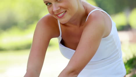 A-woman-performing-yoga-in-the-park