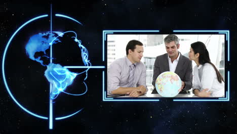 A-video-appears-showing-three-people-with-a-globe-with-Earth-image-courtesy-of-Nasa.org