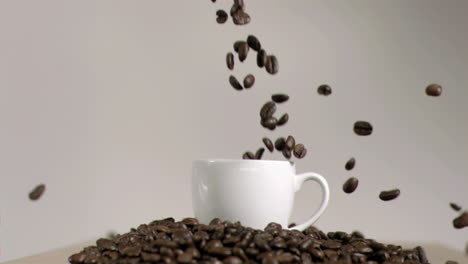 Coffee-beans-dropping-in-cup-in-super-slow-motion