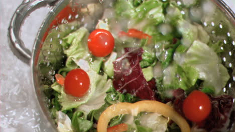 Salat-Wird-In-Superzeitlupe-Gewaschen
