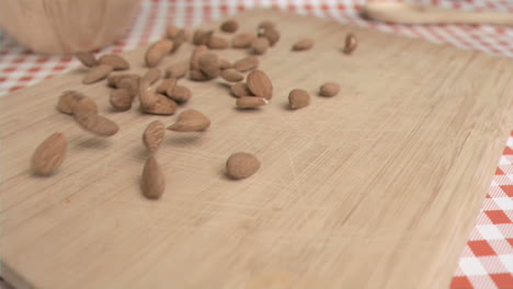 Almonds-spread-in-super-slow-motion
