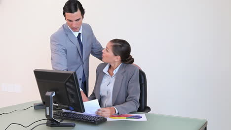 Business-team-working-with-a-computer