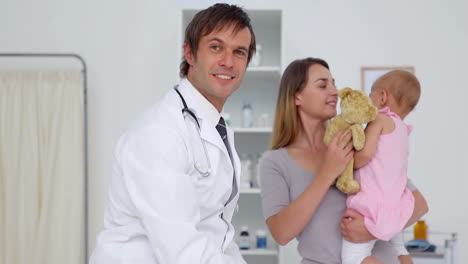 Doctor-with-a-mother-and-her-baby