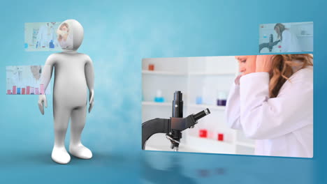 Robot-presenting-videos-of-chemists