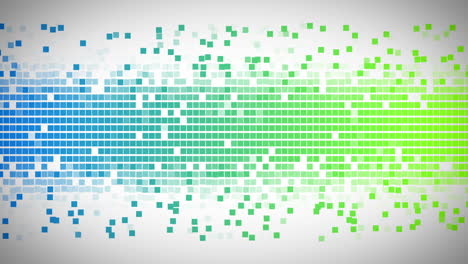 Blaue-Und-Grüne-Quadrate-Bewegen-Sich-Schnell