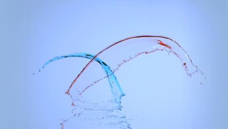 Red-and-blue-splashes-in-super-slow-motion