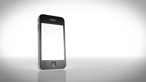 Smartphone-Dreht-Sich-Mit-Einem-Leeren-Bildschirm