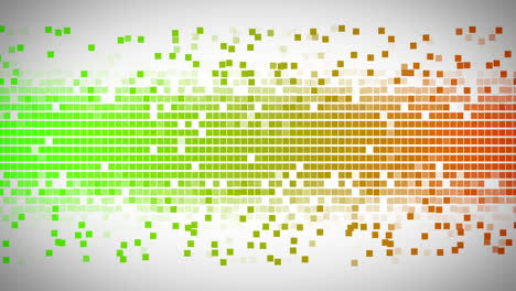 Grüne-Und-Orange-Quadrate-Bewegen-Sich-Schnell