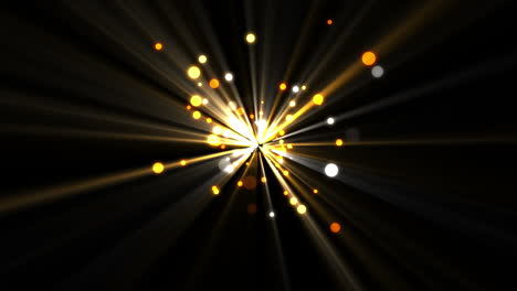 Goldene-Punkte,-Die-Sich-Bewegen-Und-Von-Einem-Leuchtenden-Stern-Kommen