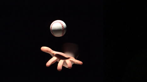 Hand-Wirft-Einen-Baseballball