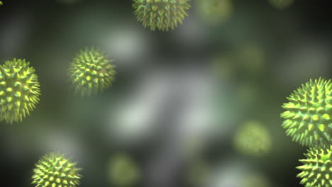 Green-virus-moving-through-system