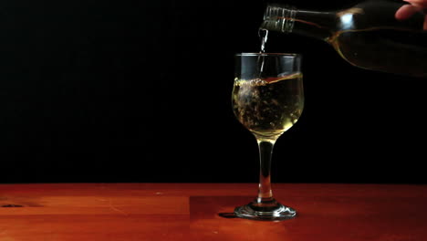 Glass-of-white-wine-being-poured