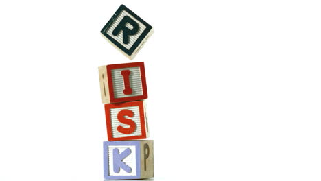 Blocks-spelling-Risk-dropping-down