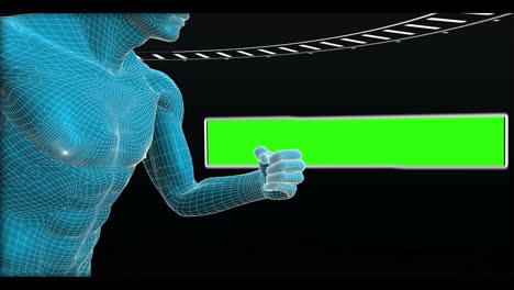 Human-body-running-with-chroma-keys