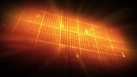 Orange-ECG-on-grid-background