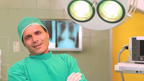 Smiling-surgeon-in-operating-theatre-