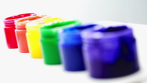 Rainbow-paint-pots-in-a-row-for-gay-pride