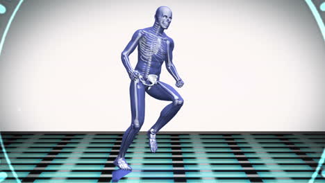 Digital-blue-body-running-on-white-background