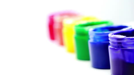 Rainbow-paint-pots-in-a-line-for-gay-pride