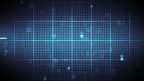 Blue-ECG-on-moving-digital-background