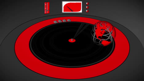 Earth-revolving-on-vinyl-record