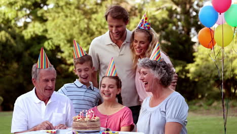 Mädchen-Bläst-Kerzen-Zu-Ihrem-Geburtstag