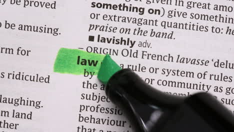 Law-highlighted-in-green