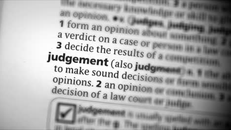 Focus-on-judgement