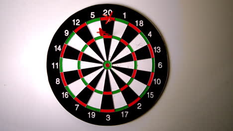 Dart-hitting-the-dart-board-beside-another-dart